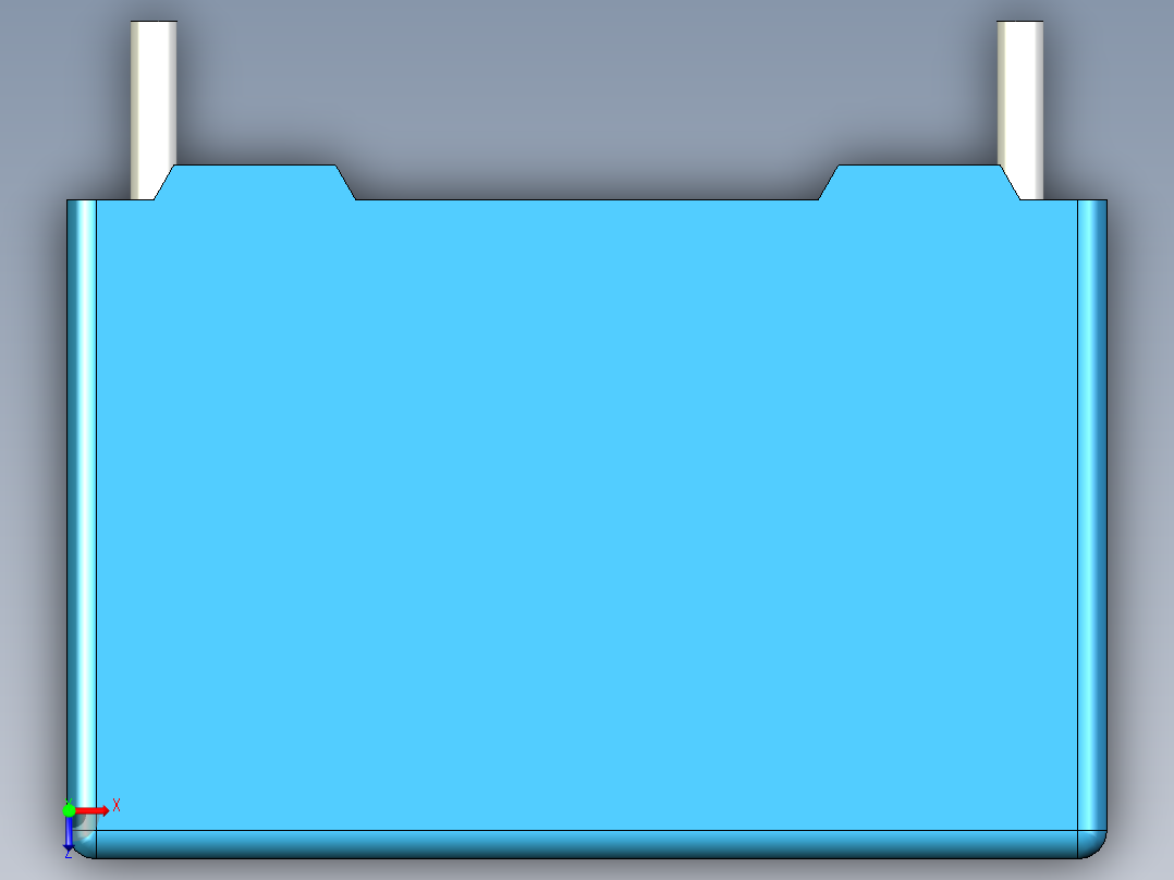 无源元件封装-CAP_BOX_18x6x12_BL俯视图