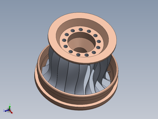 混流式水轮机旋翼