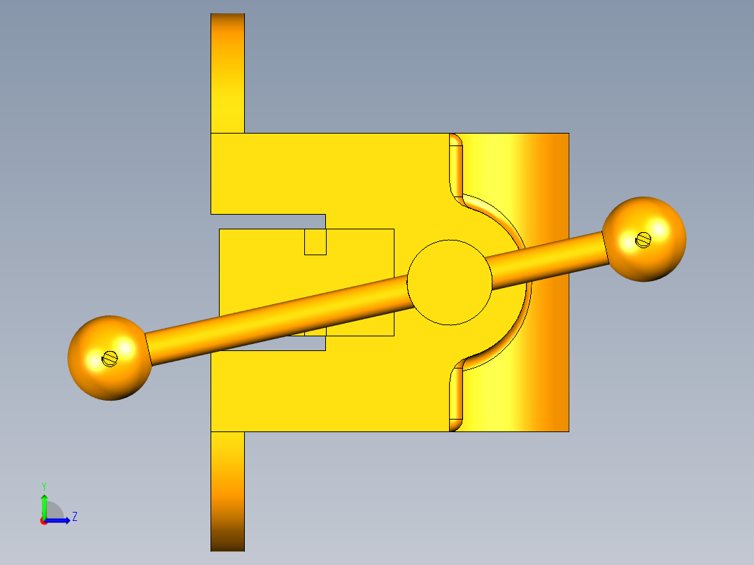机用虎钳模型含三维图+CAD图纸左视图