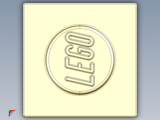 乐高套装 4421基本积木-4113915 - 3005 Brick Yellow -Tan Brick 1 x 1.STEP俯视缩略图