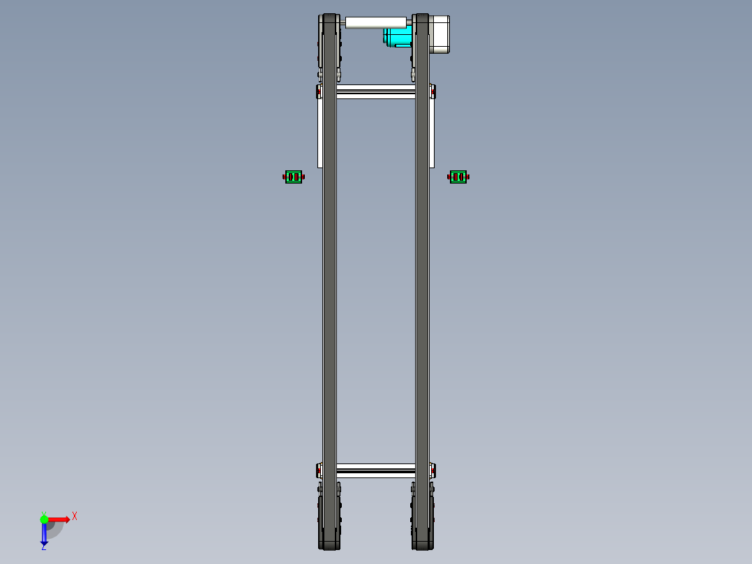 LE-XC4040-齿形同步线右边驱动俯视图