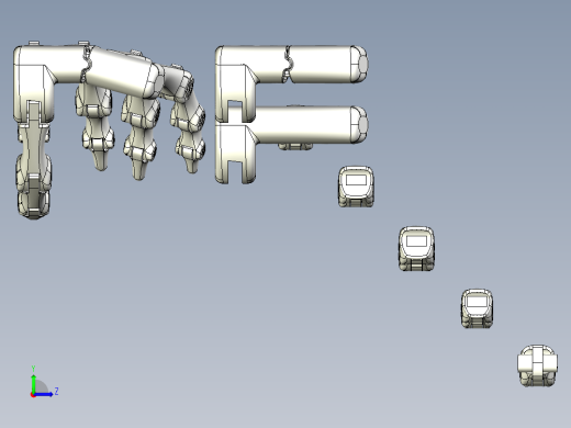 简易手掌骨骼左视缩略图