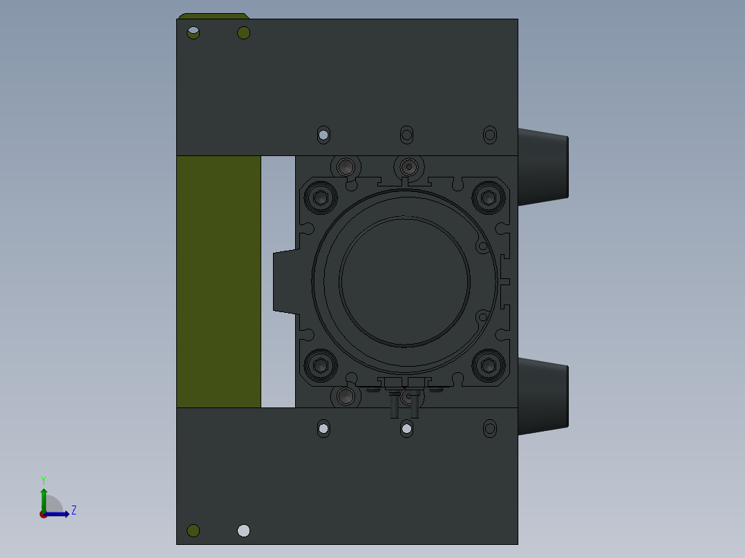 L边组立1治具左视图