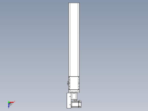 同步带全封闭直线模组TPA-HCB-105D-90-L650-ML-C-P20-N3俯视缩略图