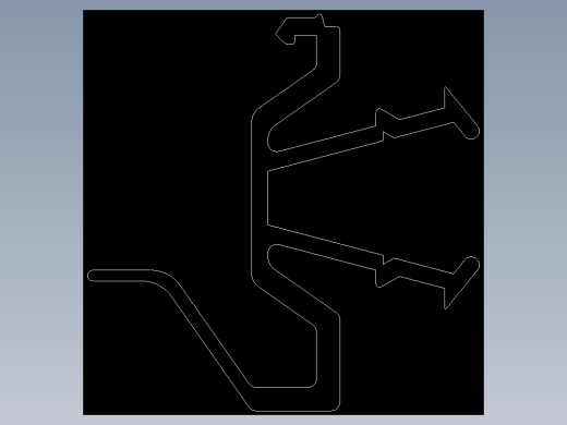 型材-BR PVC PROTECTIVE PANE PROFILE PART A 3842519565.DXF