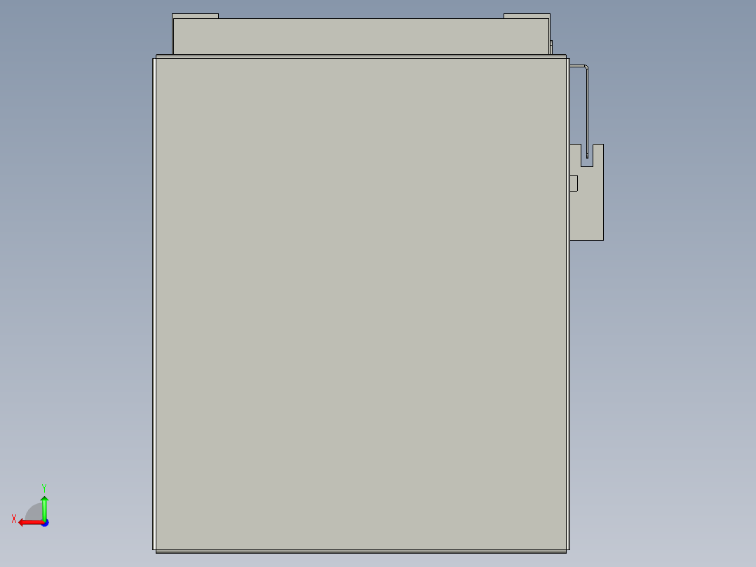直线模组LHC17-S450-D设计图纸后视图