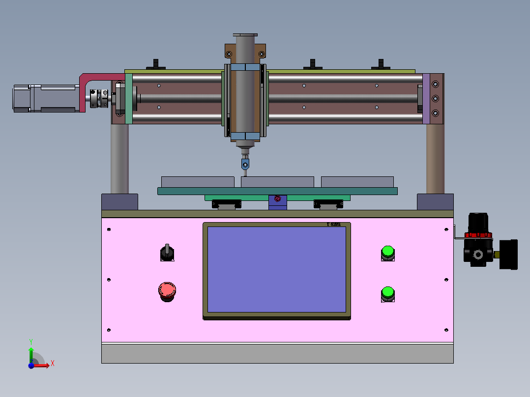 拉锡膏机台sw17可编辑前视图