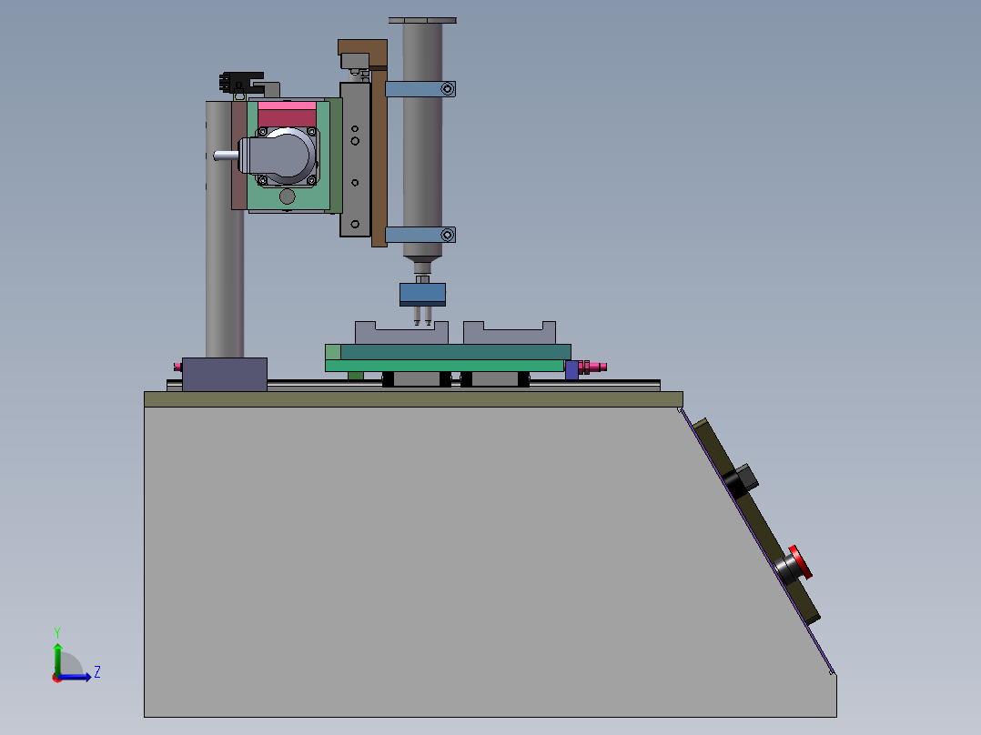 拉锡膏机台sw17可编辑左视图