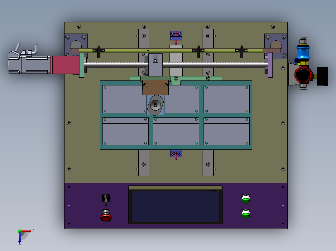拉锡膏机台sw17可编辑俯视图