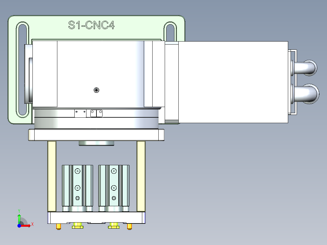 S1-CNC4-笔记本CNC工装夹具三维模型0118前视图