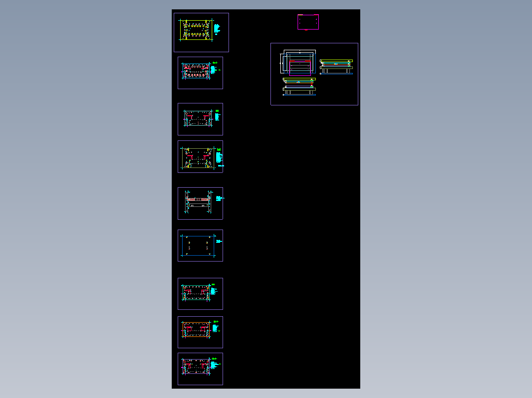 薄铝板切边冲压模具图