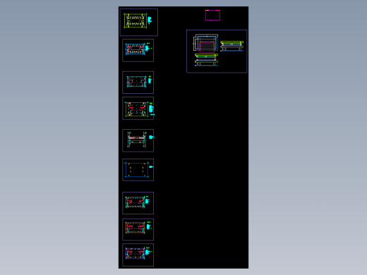 薄铝板切边冲压模具图