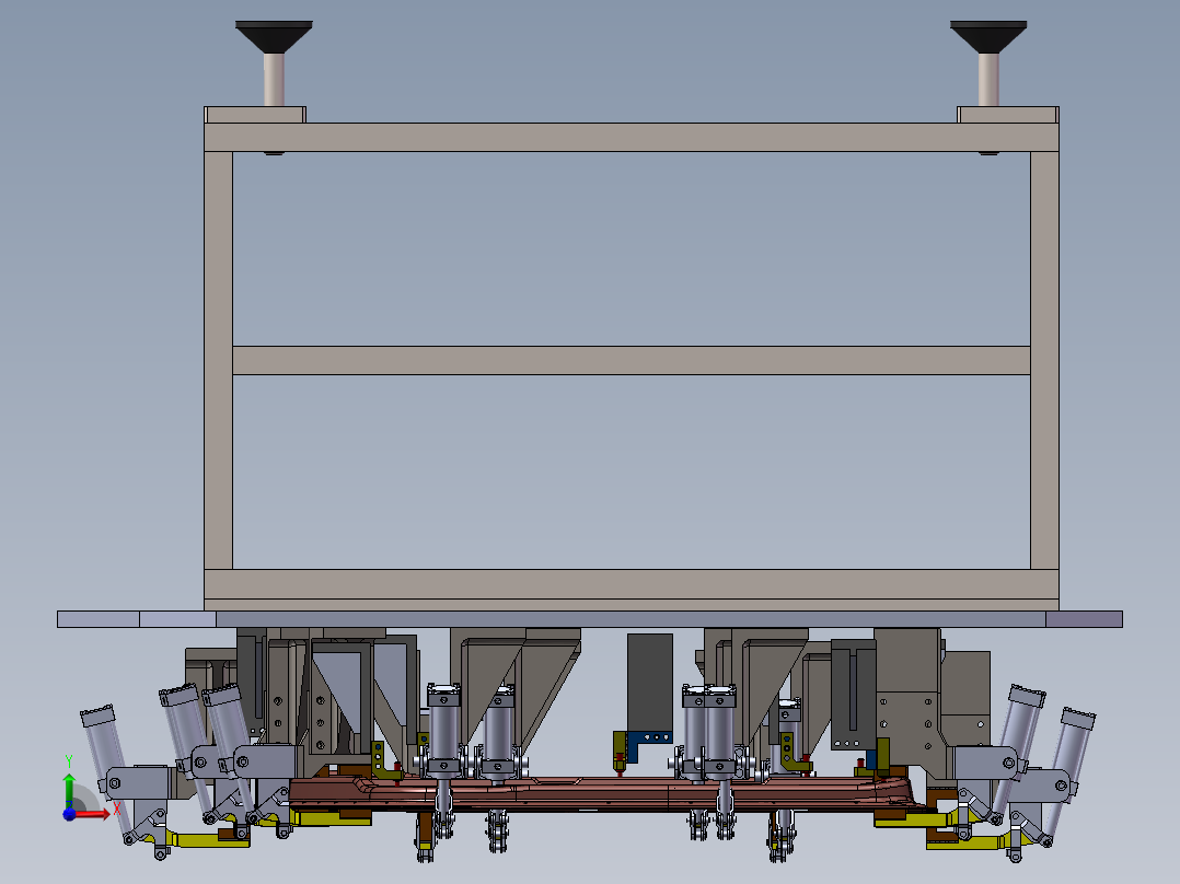 22车身焊接夹具(2)前视图