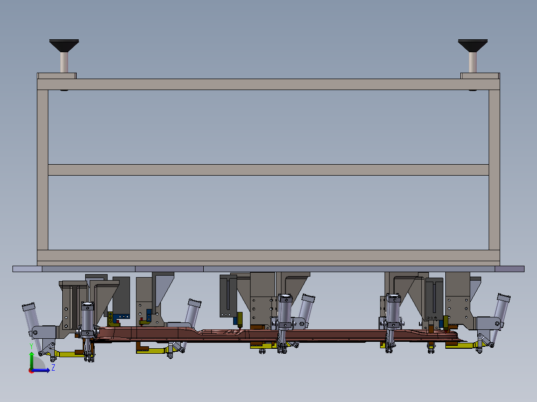22车身焊接夹具(2)左视图
