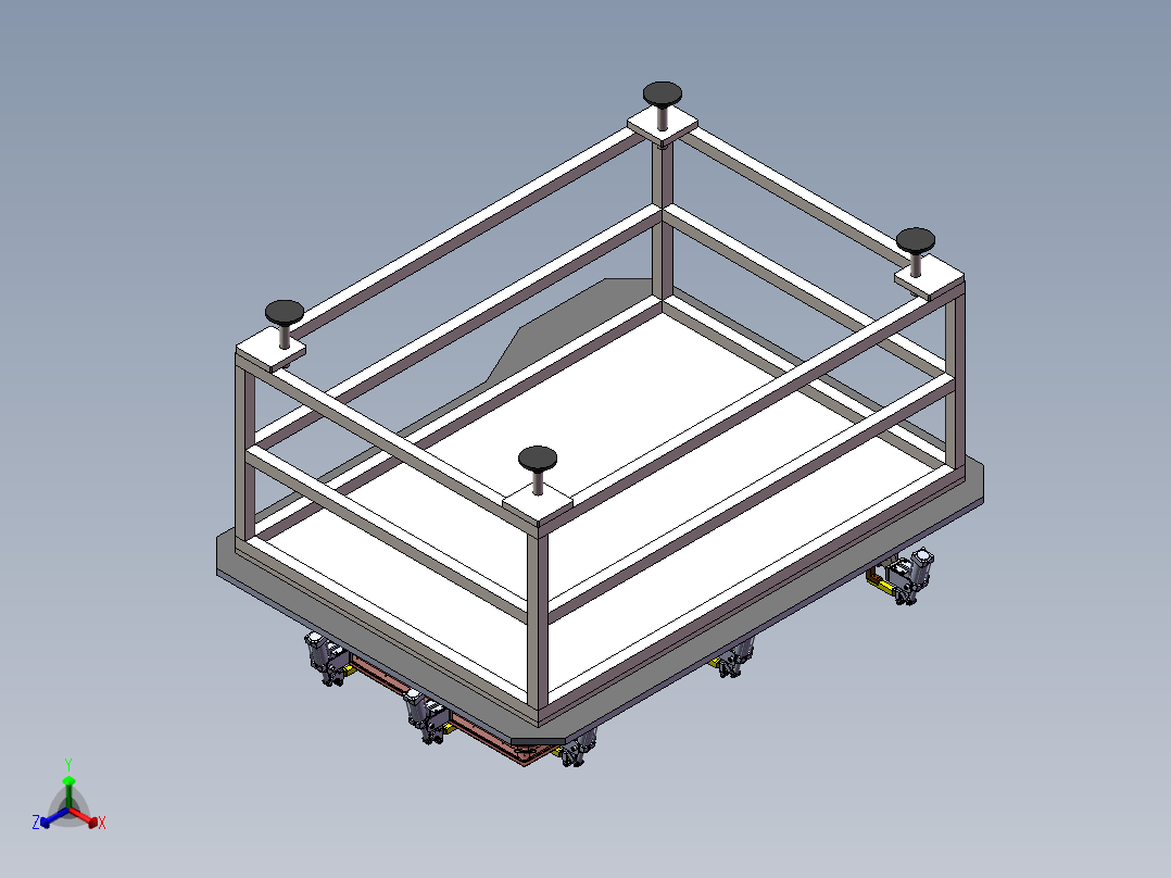 22车身焊接夹具(2)正等轴测图