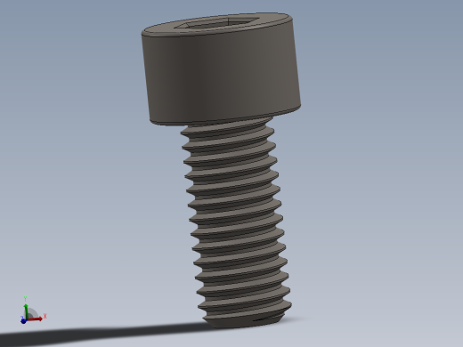 Screw_DIN_912_M8x18F_A2.SLDPRT公制内六角螺钉
