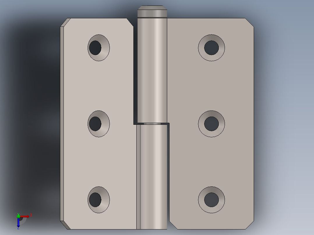 铰链、(9)俯视图