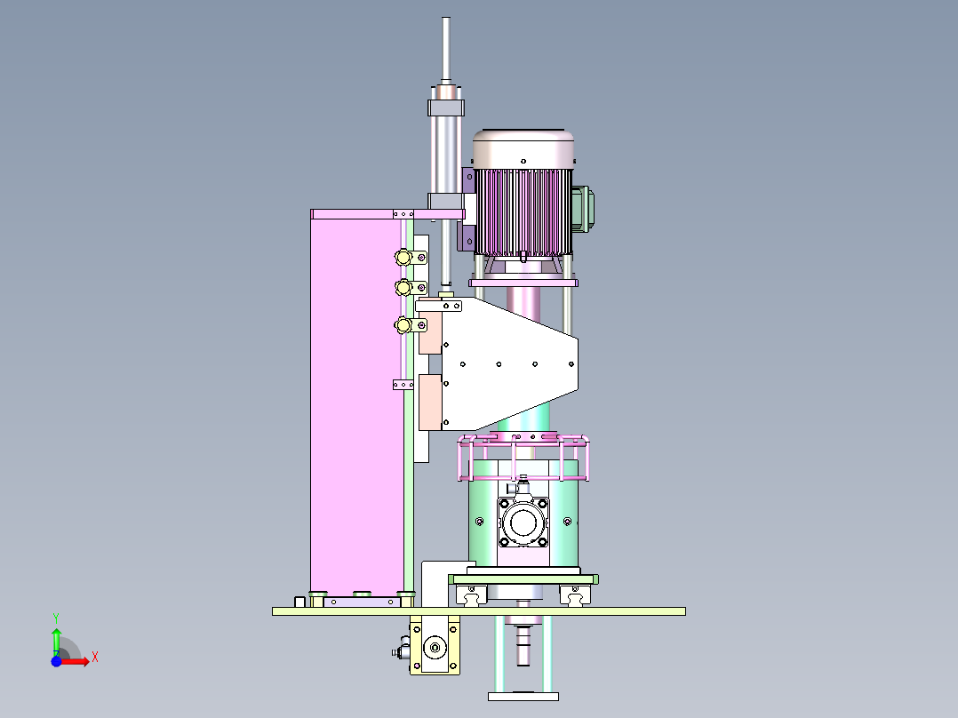 ZJ-380 小型容器自动旋盖机前视图