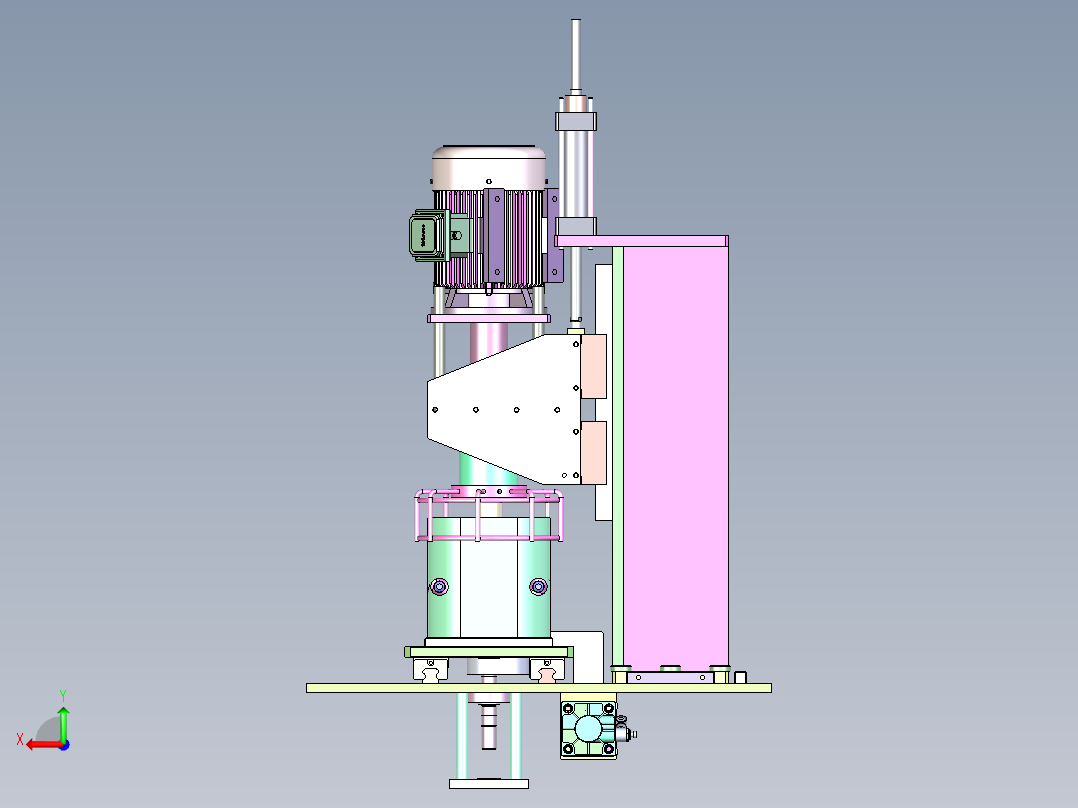 ZJ-380 小型容器自动旋盖机后视图
