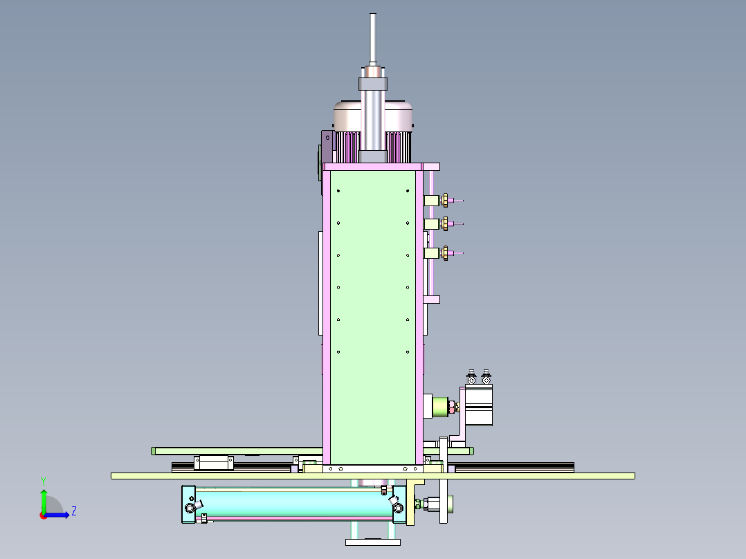 ZJ-380 小型容器自动旋盖机左视图