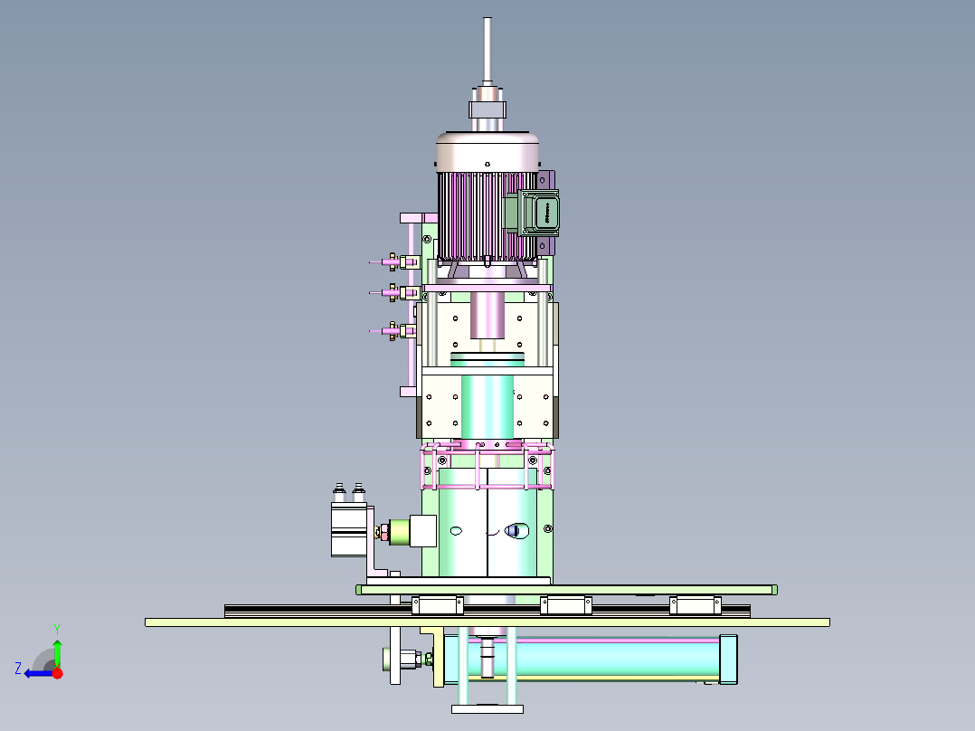 ZJ-380 小型容器自动旋盖机右视图