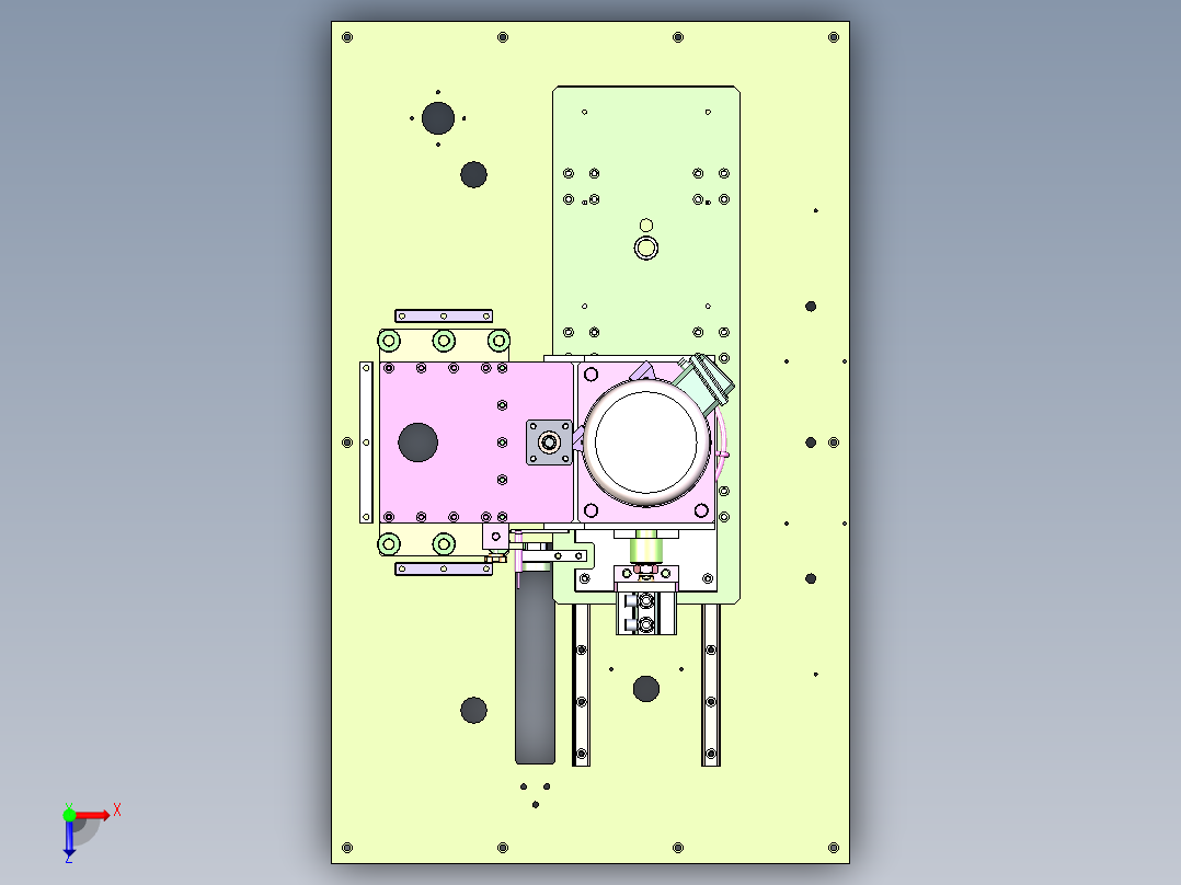 ZJ-380 小型容器自动旋盖机俯视图