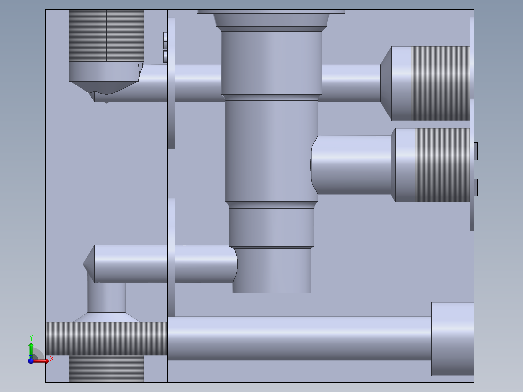 液压块 (2)前视图