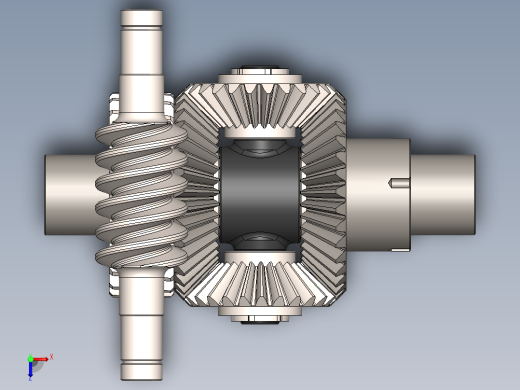 蜗轮蜗杆(62)俯视缩略图