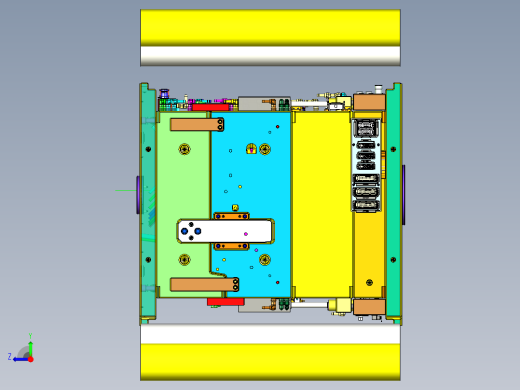 新能源汽车机舱覆盖板塑胶模具右视缩略图