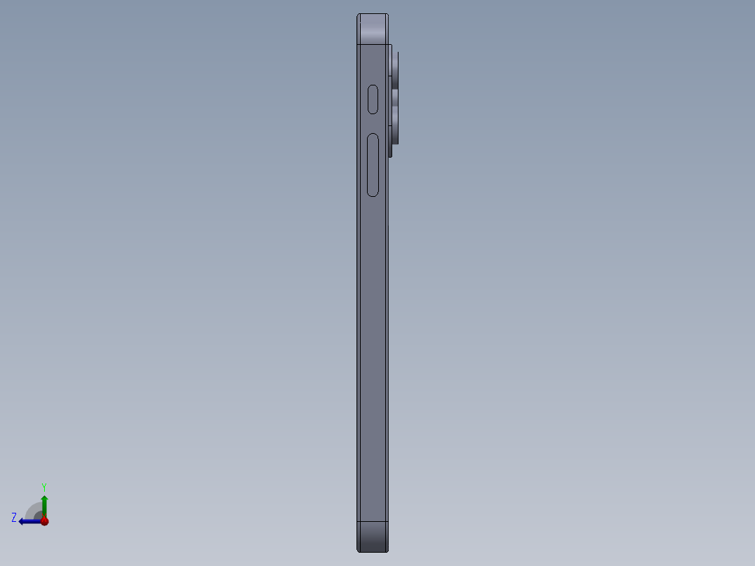 IPHONE 14 Pro 3D设计右视图