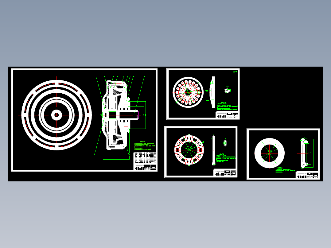 东风小霸王1060货车单片干式膜片弹簧离合器设计含4张CAD图