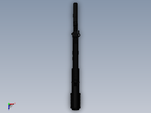 手枪左轮冲锋枪老式狙击步枪设计3D图纸g36-parts-airsoft SW STP俯视缩略图