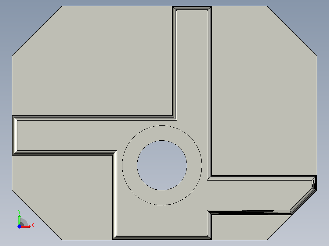 午休折叠床连接件前视图