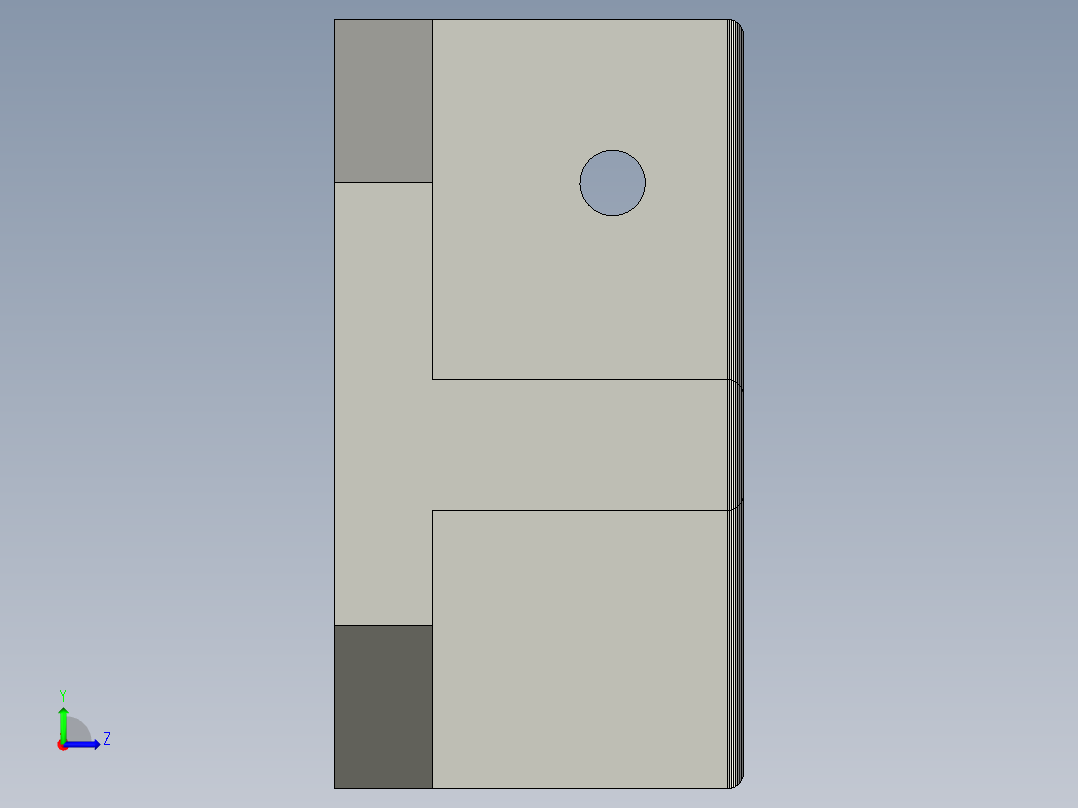 午休折叠床连接件左视图