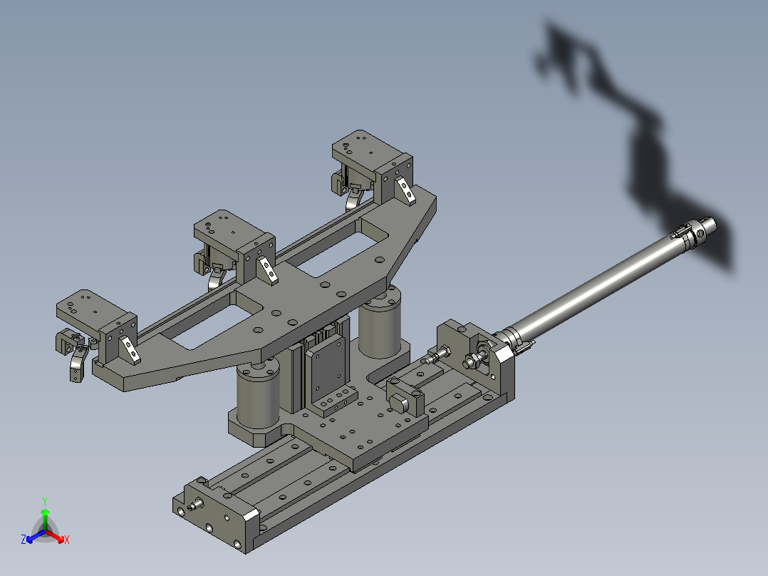 QGJT-通磁移载机构正等轴测图