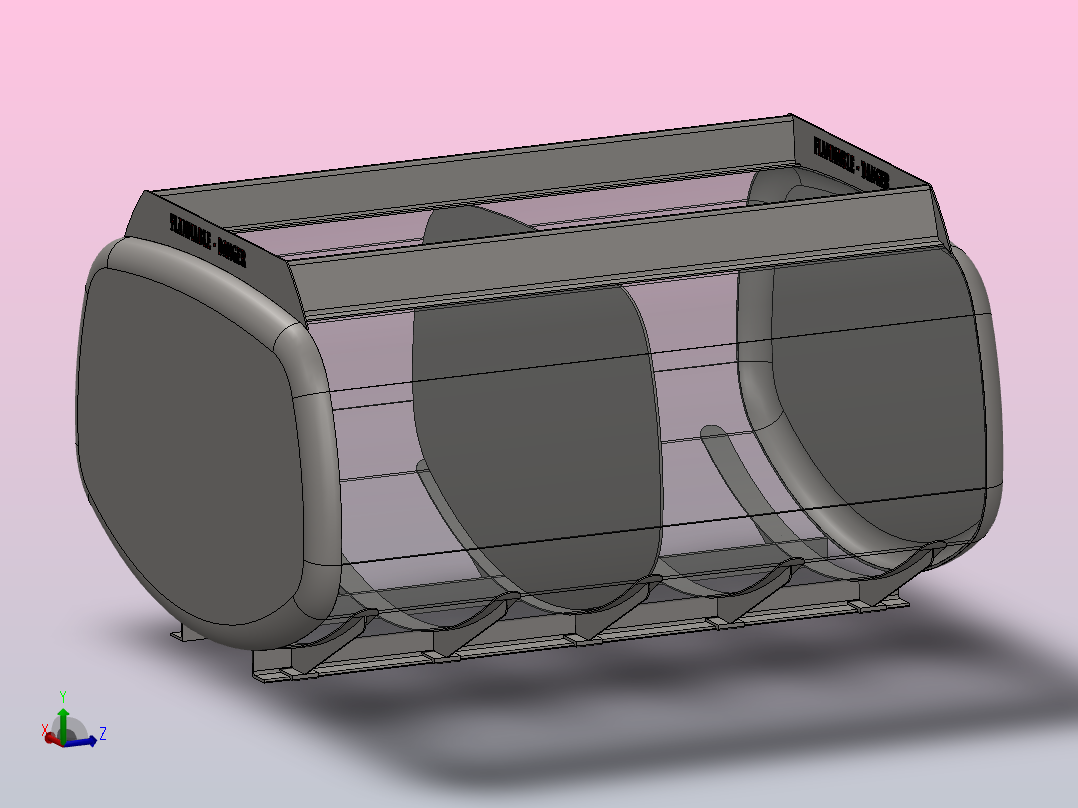 小卡车的油箱汽油主视图