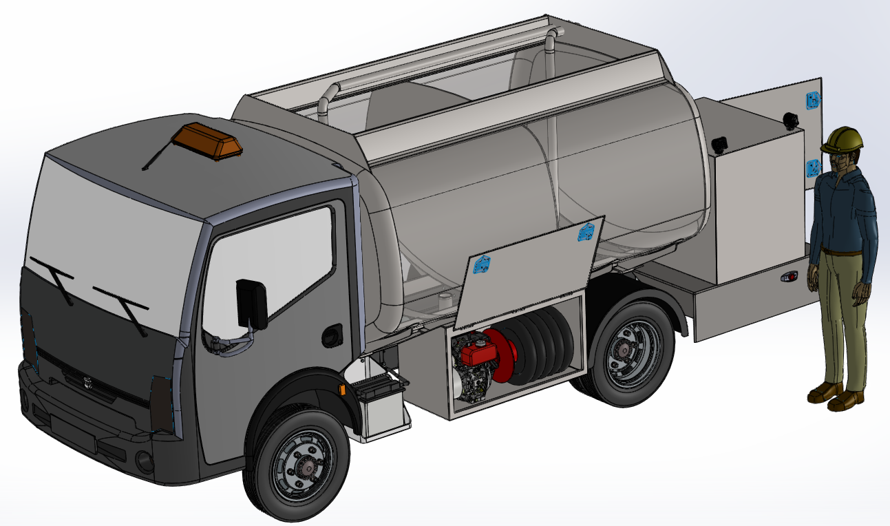 小卡车的油箱汽油