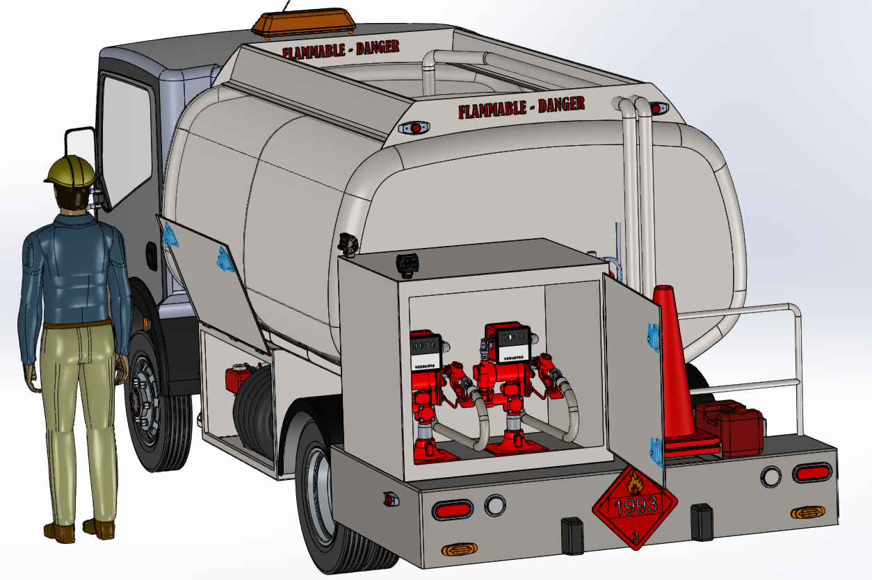 小卡车的油箱汽油