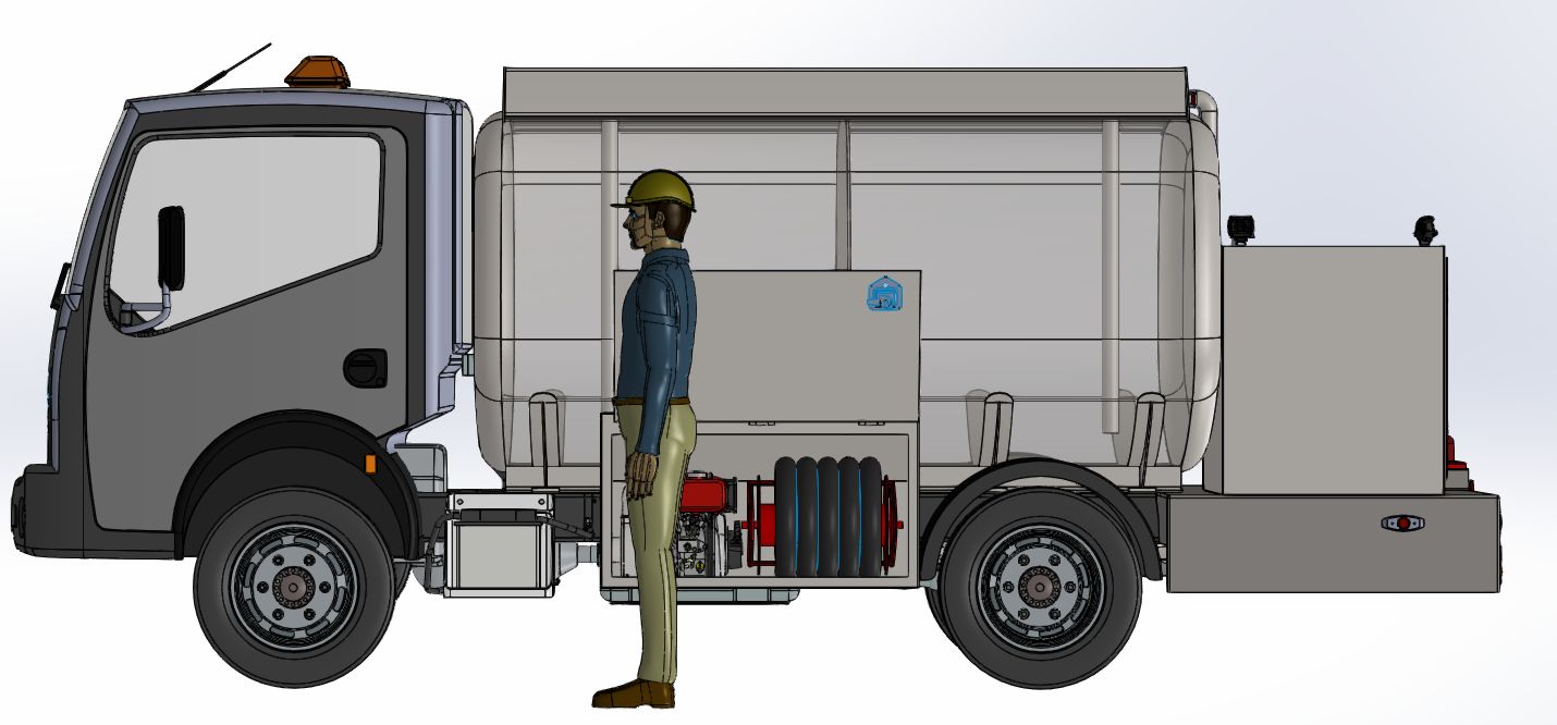 小卡车的油箱汽油