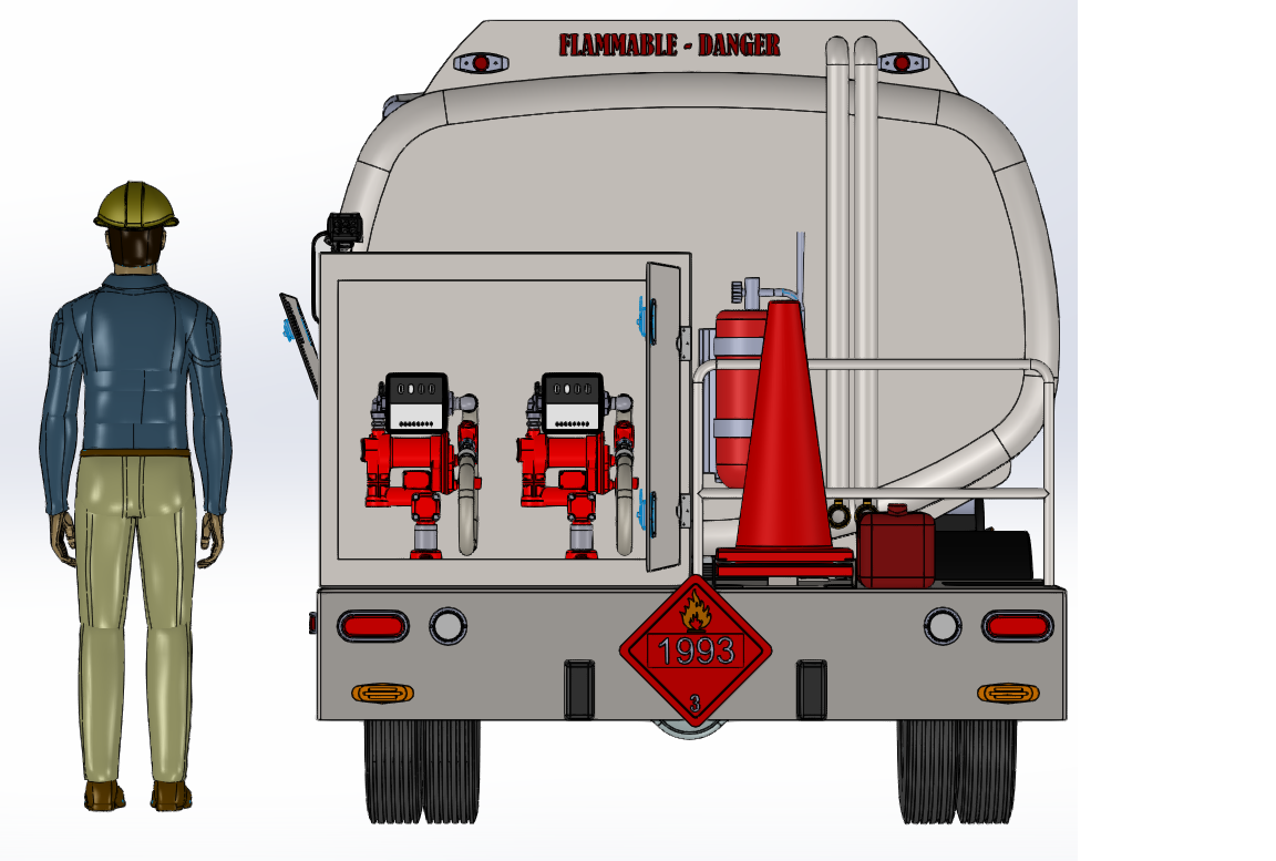 小卡车的油箱汽油