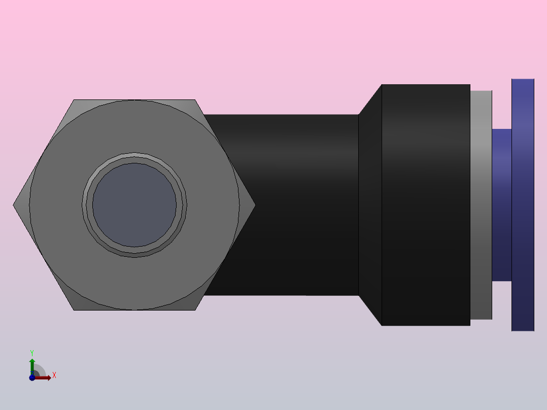 PLN新螺纹弯头[PLN04-M5]前视图