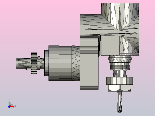 三轴数控车床通用钻孔附件前视缩略图