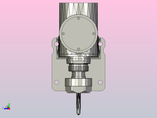 三轴数控车床通用钻孔附件右视缩略图