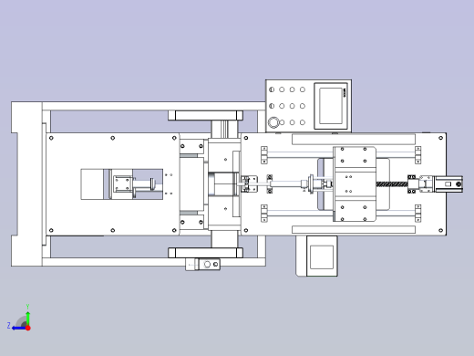 减震器充气机3D图纸右视缩略图