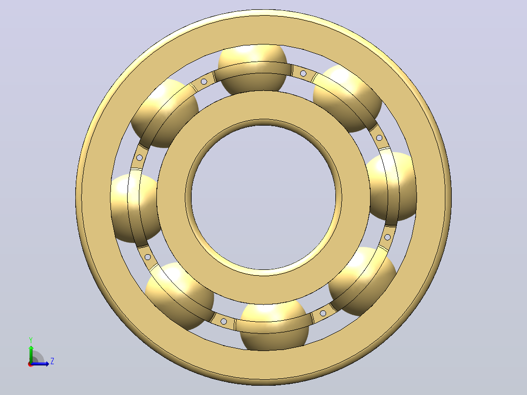 SolidWorks教程-在SolidWorks中设计和装配球轴承-SolidWorks 13左视图