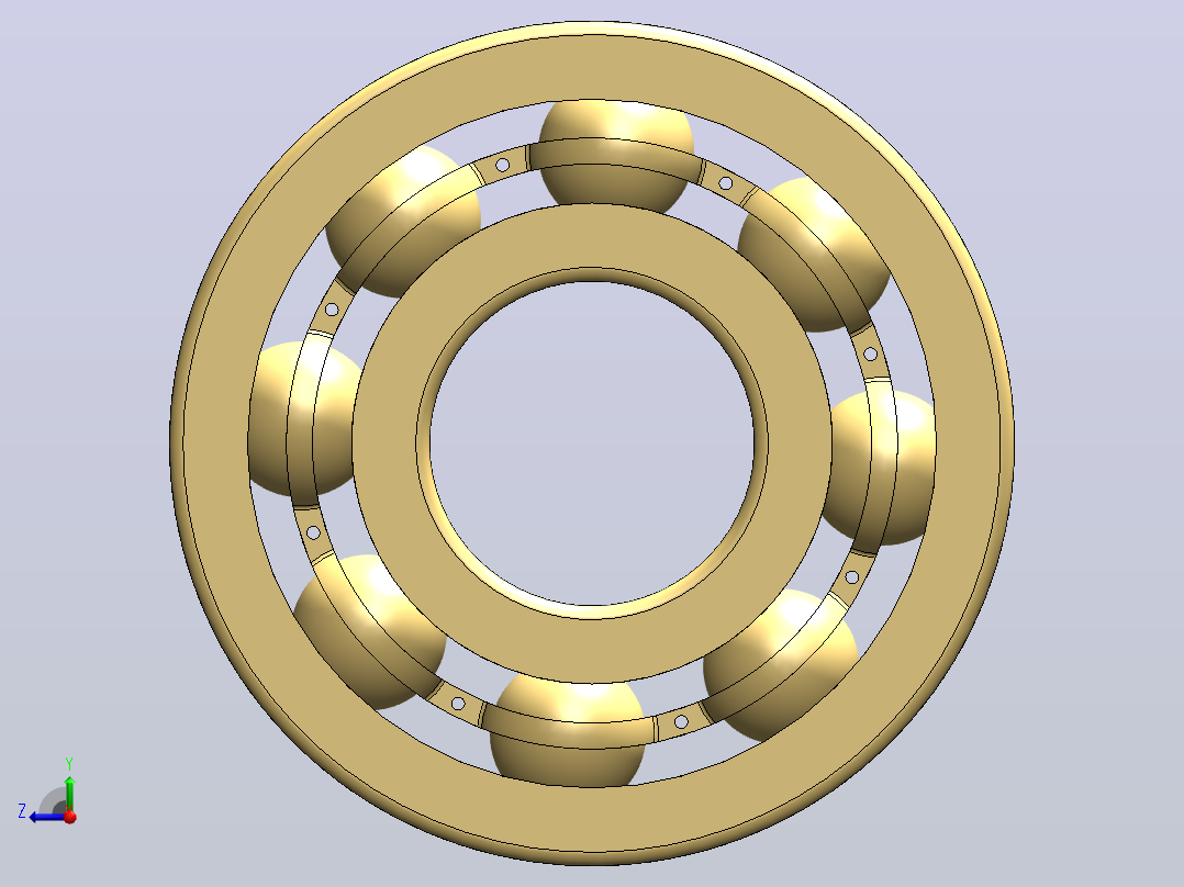 SolidWorks教程-在SolidWorks中设计和装配球轴承-SolidWorks 13右视图