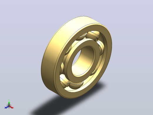 SolidWorks教程-在SolidWorks中设计和装配球轴承-SolidWorks 13正等轴测缩略图