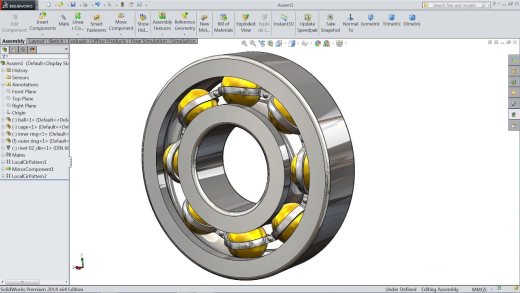 SolidWorks教程-在SolidWorks中设计和装配球轴承-SolidWorks 13缩略图