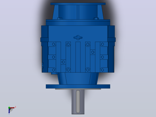 RF107ZP斜齿轮减速机RF107-8.07-M1-P132-Φ350俯视缩略图