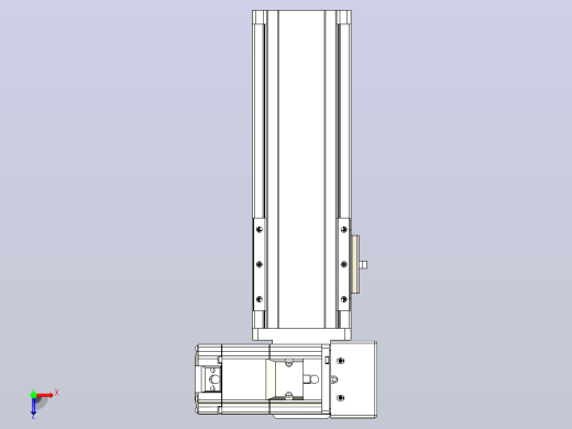 皮带直线轴半封闭可选导轨TPA-HNB-85S-90-L100-RU-C-P20-N3俯视缩略图